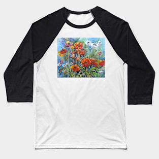 Dance of the Poppies Baseball T-Shirt